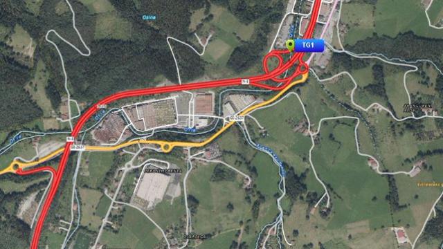 Lugar del accidente | Fuente: x.com/trafikoaEJGV