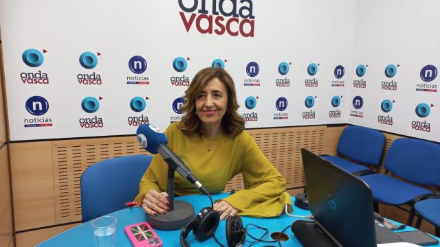 Olatz Garamendi en los estudios de ONDA VASCA