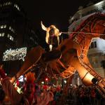 La cabalgata de Olentzero y Mari Domingi en Bilbao. Pankra Nieto