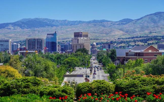La ciudad de Boise en Idaho, tiene la diáspora vasca actual más grande en EE. UU. Foto por Click Sluice La ciudad de Boise en Idaho, tiene la diáspora vasca actual más grande en EE. UU. Foto por Click Sluice