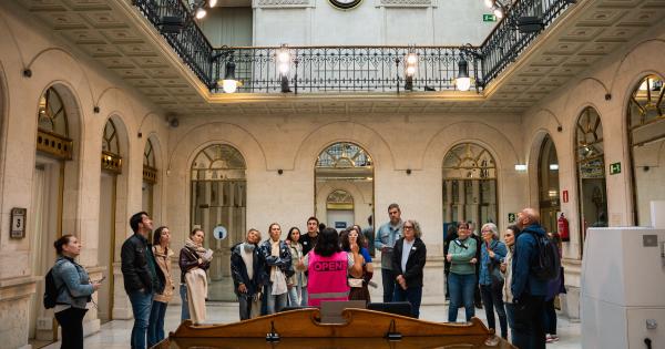 Imagen de archivo de una de las visitas guiadades del festival Open House Bilbao 