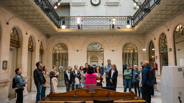 Imagen de archivo de una de las visitas guiadades del festival Open House Bilbao 