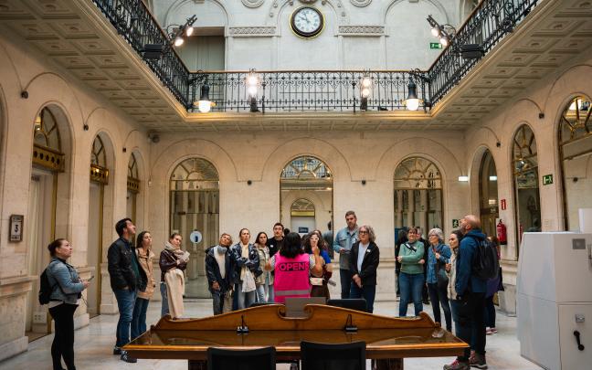 Imagen de archivo de una de las visitas guiadades del festival Open House Bilbao 