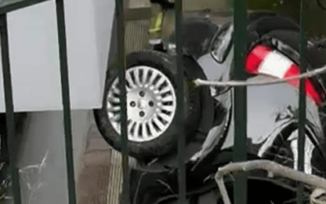 Accidente en el Grupo Mendialde de Ortuella. ONDA VASCA