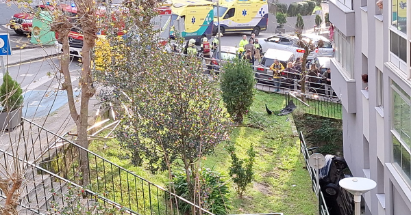 Accidente en el Grupo Mendialde de Ortuella. ONDA VASCA