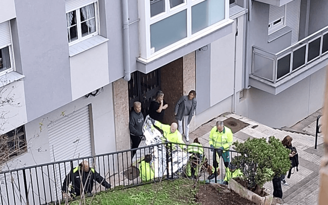 Accidente en el Grupo Mendialde de Ortuella. ONDA VASCA