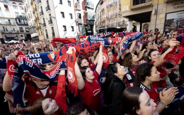 Recibimiento institucional a Osasuna como subcampeón de Copa. Foto: C.A. Osasuna