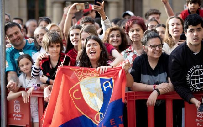 Recibimiento institucional a Osasuna como subcampeón de Copa. Foto: C.A. Osasuna