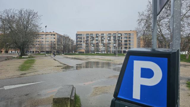 Aparcamiento de los Corralillos, en la Rotxapea. Foto: Ayuntamiento de Pamplona