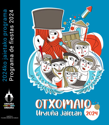 Cartel anunciador de las fiestas de Orduña, Otxomaios 2024