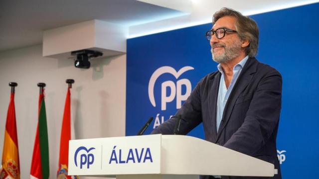 Iñaki Oyarzabal, presidente del PP de Álava. Jorge Muñoz