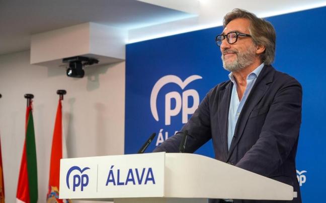 Iñaki Oyarzabal, presidente del PP de Álava. Jorge Muñoz