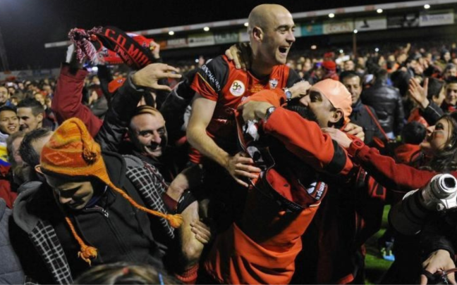 Pablo Infante celebrando un pase de ronda de Copa en 2012. Foto: LaLiga Pablo Infante celebrando un pase de ronda de Copa en 2012. Foto: LaLiga