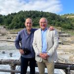 Pablo de Oraa, director gerente del Valle Salado y Aitor Arregi, chef del Elkano de Getaria