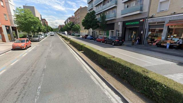 Vista de la Avenida de San Jorge en el punto en el que tuvo lugar la discusión. Google Maps