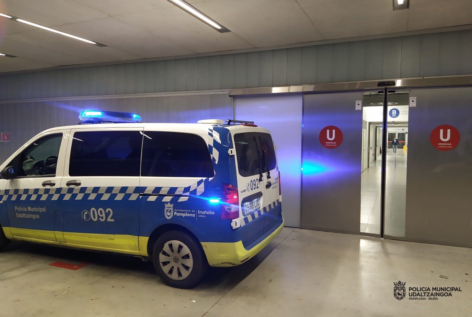 Imagen de archivo de un vehículo de la Policía Municipal de Pamplona 
