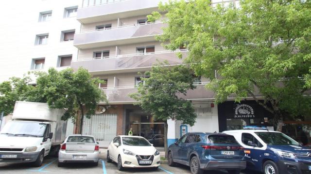 Exterior del edificio en el que fue encontrado el cuerpo del hombre fallecido. Patxi Cascante Exterior del edificio en el que fue encontrado el cuerpo del hombre fallecido. Patxi Cascante