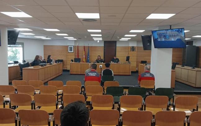 Un momento del juicio por el asesinato de la joven. E.C.