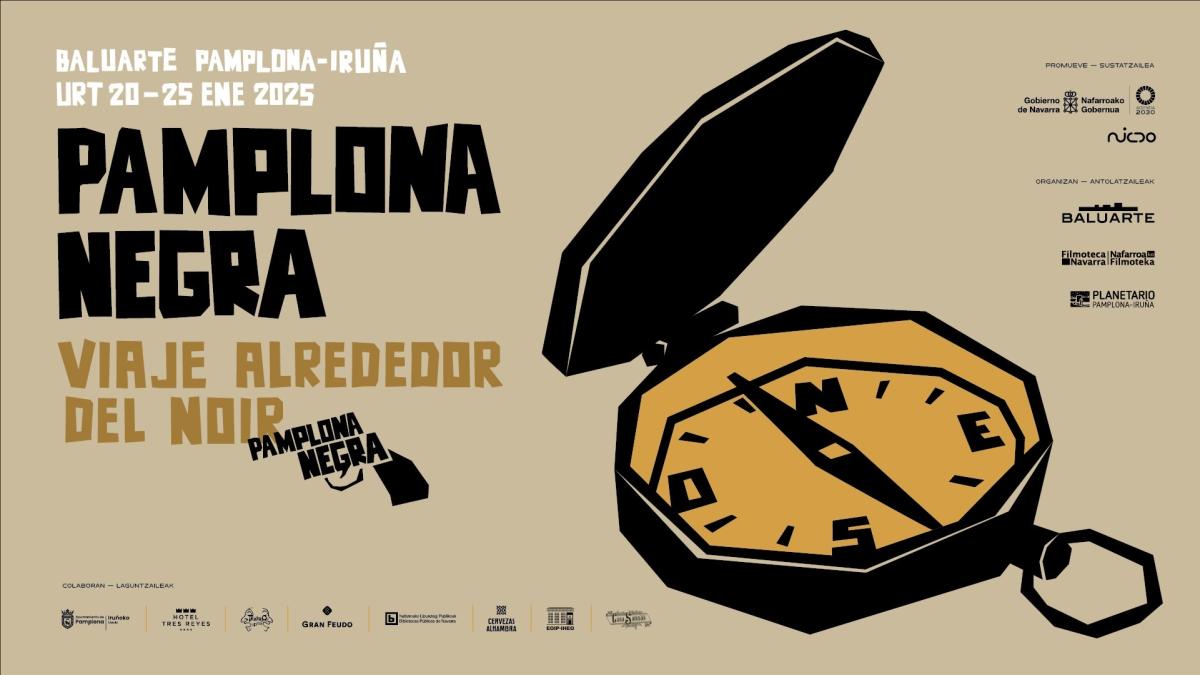 Cartel del Festival Pamplona Negra 2025.