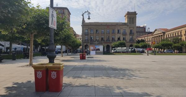 Iruña se prepara para los Sanfermines 2023. Foto: Ayuntamiento de Pamplona