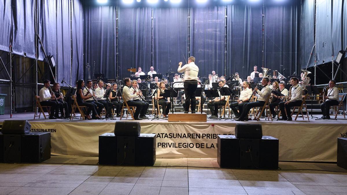 Último concierto de La Pamplonesa, el pasado 4 de septiembre, en los actos del Privilegio de la Unión. Iñaki Porto
