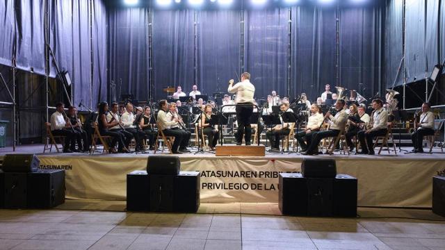 Último concierto de La Pamplonesa, el pasado 4 de septiembre, en los actos del Privilegio de la Unión. Iñaki Porto