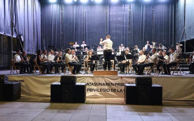 Último concierto de La Pamplonesa, el pasado 4 de septiembre, en los actos del Privilegio de la Unión. Iñaki Porto
