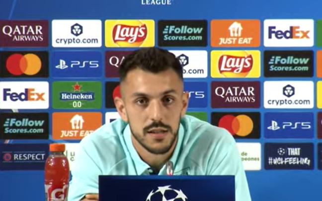 Aitor Paredes ha ofrecido rueda de prensa esta tarde en San Mamés ante la llegada del Qarabag