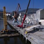  La pasarela 'All Iron' culmina su primer tramo sobre la ría / Diputación Foral de Bizkaia