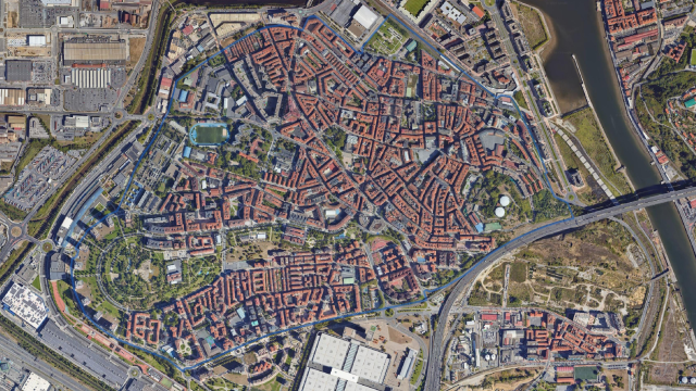 Perímetro modificado de la futura ZBE de Barakaldo
