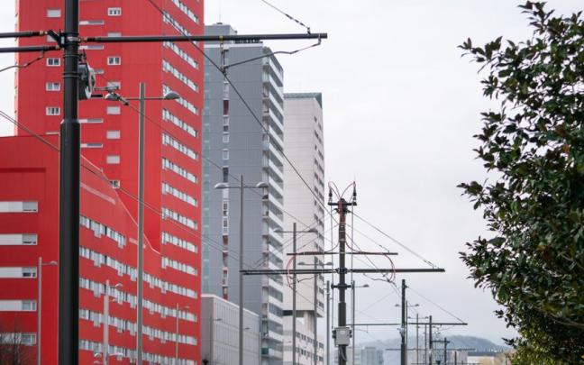 Primer día de funcionamiento del tranvía de Gasteiz hasta Salburua. Foto: Ayuntamiento de Gasteiz