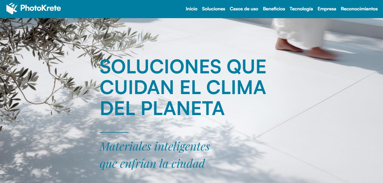 Imagen de la página web de PhotoKrete. PHOTOKRETE