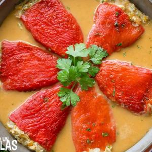 Pimientos del piquillo rellenos de pollo