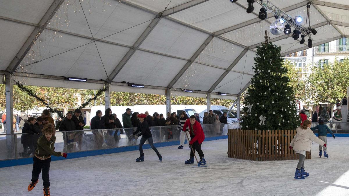 Pista de hielo de Pamplona. Foto: Ayuntamiento de Pamplona