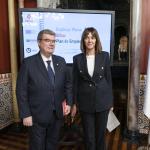 El alcalde de Bilbao, Juan Mari Aburto y la consejera de Trabajo y Empleo, Idoia Mendia AYTO. BILBAO