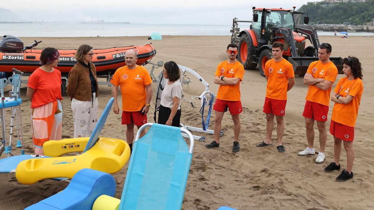 Presentación de la temporada de playas de Bizkaia. Pankra Nieto