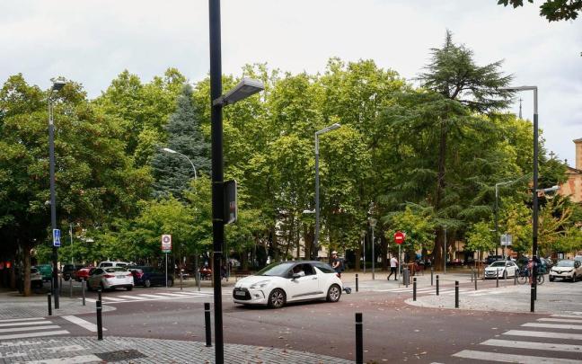 Vista actual de la Plaza de la Cruz, en Pamplona. Foto: Patxi Cascante Vista actual de la Plaza de la Cruz, en Pamplona. Foto: Patxi Cascante