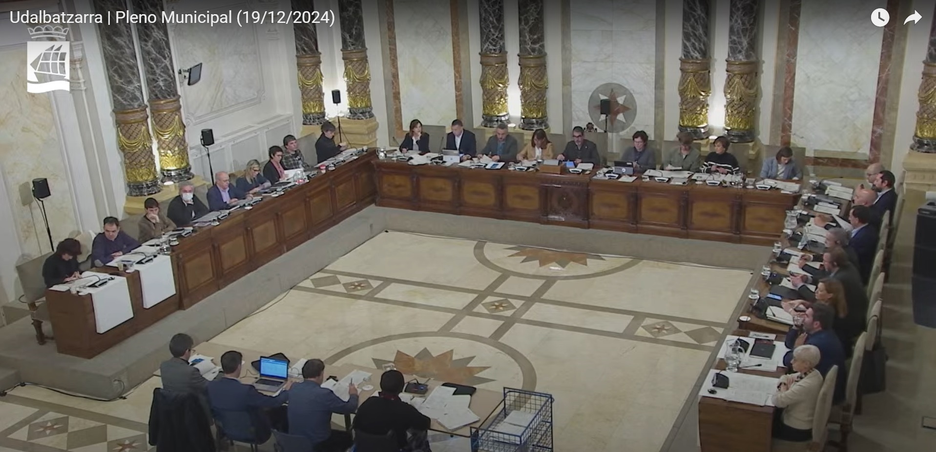 Pleno del Ayuntamiento de Donostia