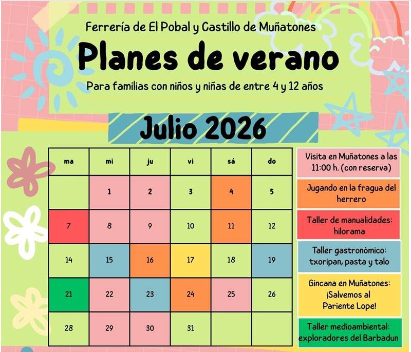 Planes de verano en la Ferrería de El Pobal