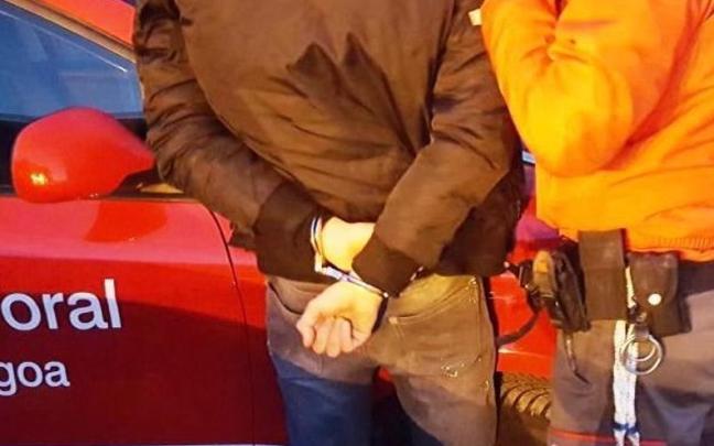 Imagen de archivo de una detención de Policía Foral. Policía Foral