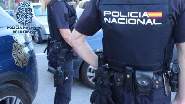 Agentes de la Policía Nacional, durante una detención anterior. 