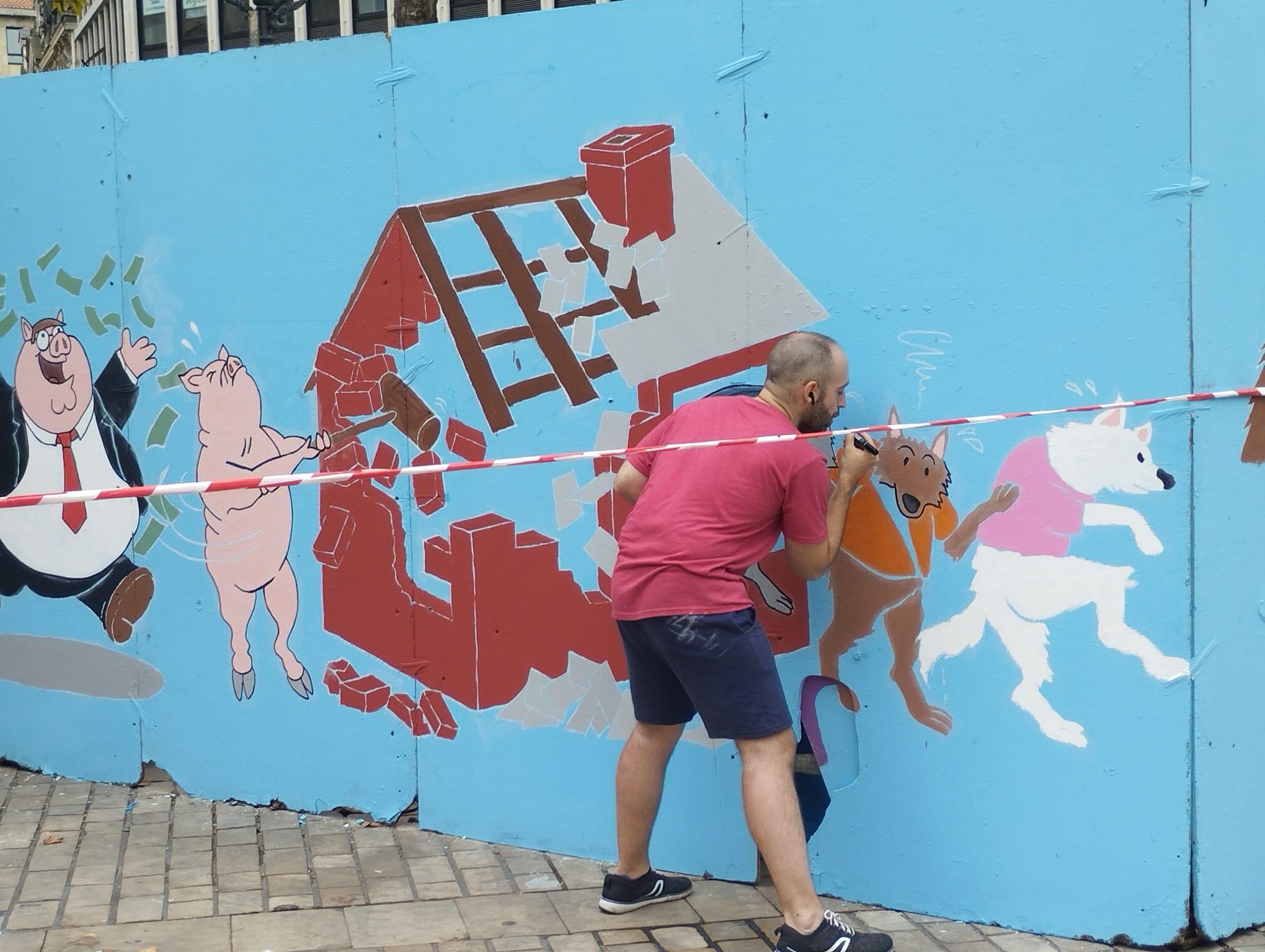 La decoración siempre es una de las partes más llamativas de las comparsas de Bilbao | ONDA VASCA