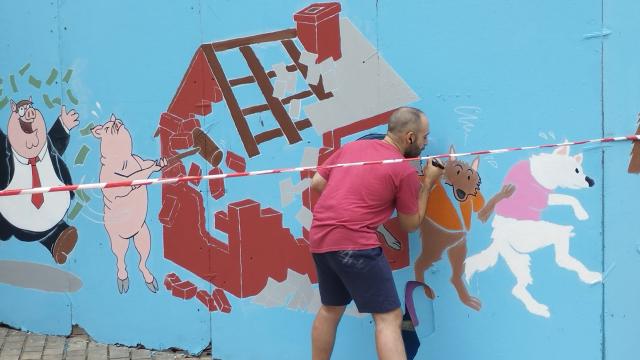 La decoración siempre es una de las partes más llamativas de las comparsas de Bilbao | ONDA VASCA