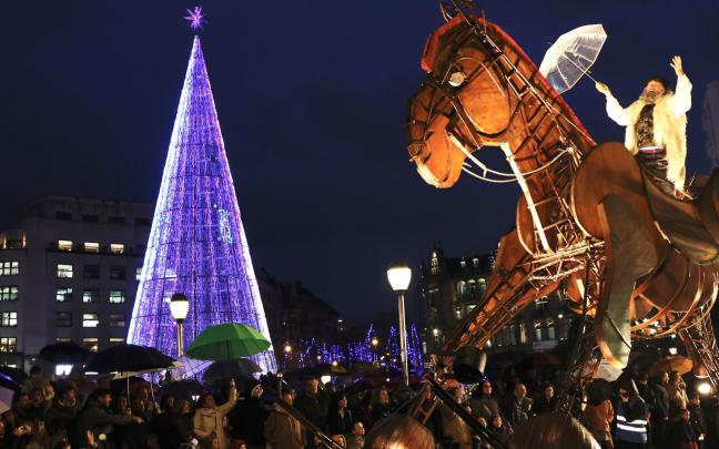 Kalejira de Olentzero por Bilbao. AYUNTAMIENTO DE BILBAO