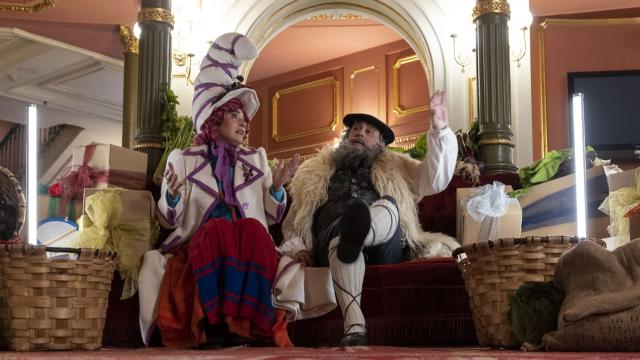 Olentzero y Mari Domingi en el Teatro Arriaga