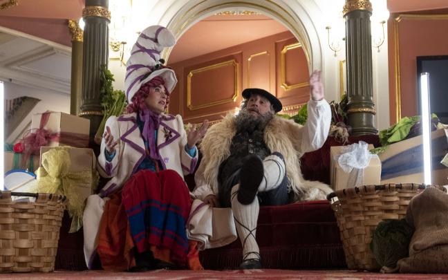 Olentzero y Mari Domingi en el Teatro Arriaga