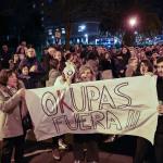 Movilización en Portugalete contra los ocupas de una vivienda. Pankra Nieto