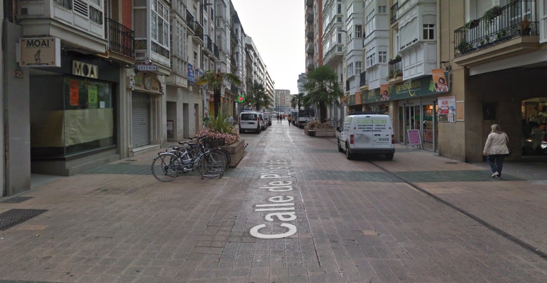 Vista actual de la calle Postas de Gasteiz. Foto: Google