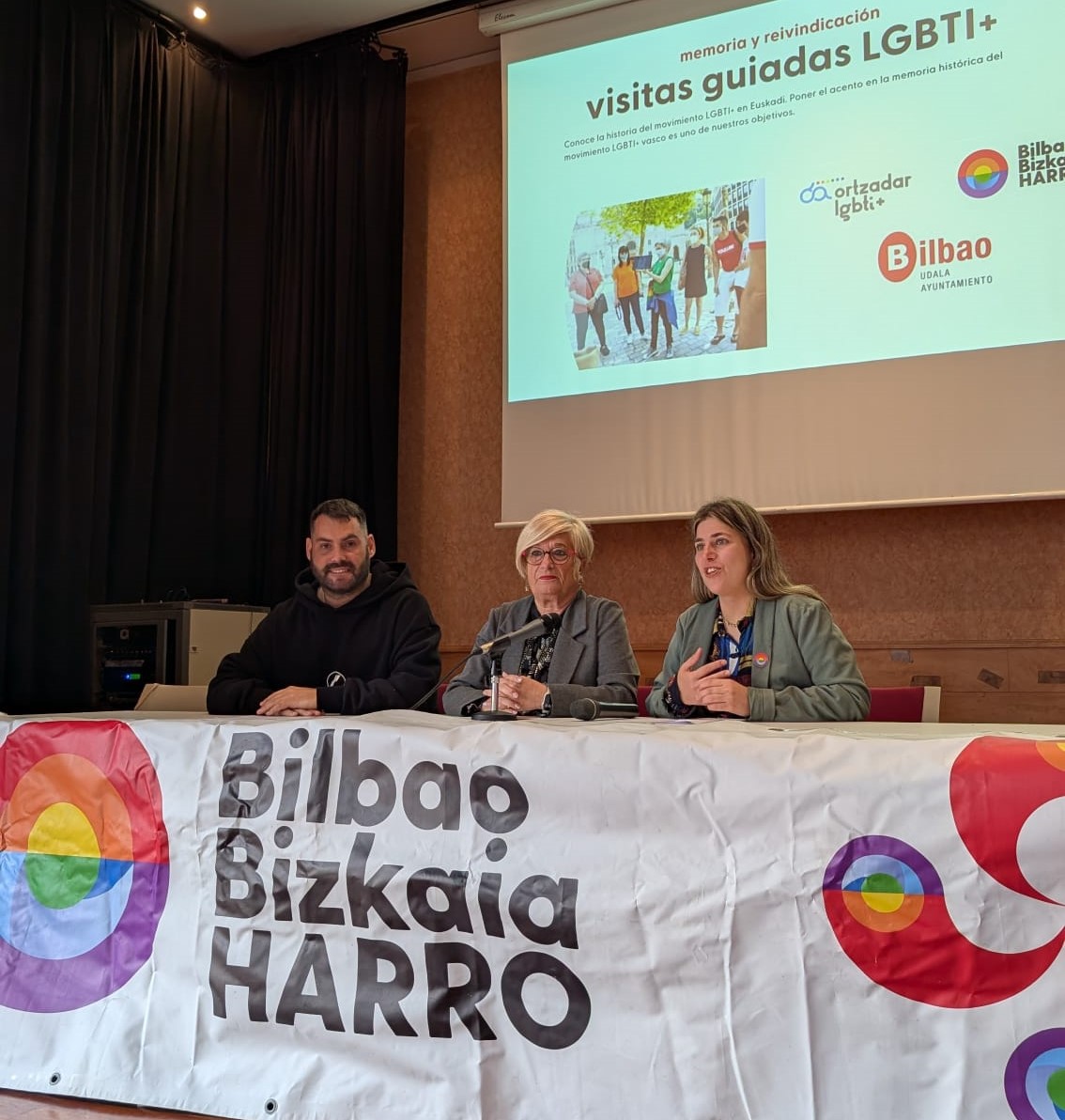 Presentación visitas guiadas en Bilbao sobre la historia del colectivo LGTBI+ en Euskadi 