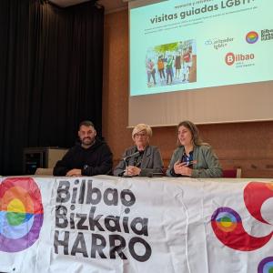Presentación visitas guiadas en Bilbao sobre la historia del colectivo LGTBI+ en Euskadi 